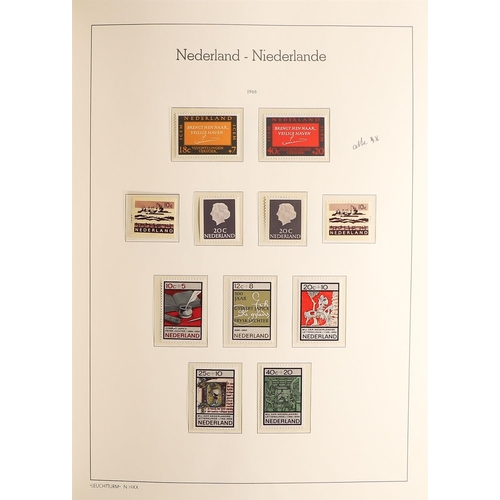 802 - NETHERLANDS 1960-85 NEVER HINGED MINT COLLECTION in a Lighthouse hingeless album, virtually complete... 