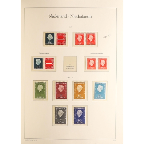 802 - NETHERLANDS 1960-85 NEVER HINGED MINT COLLECTION in a Lighthouse hingeless album, virtually complete... 