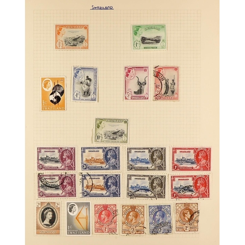 81 - COLLECTIONS & ACCUMULATIONS WORLD IN TWO CARTONS with reasonable Commonwealth in two albums,  GB FDC... 