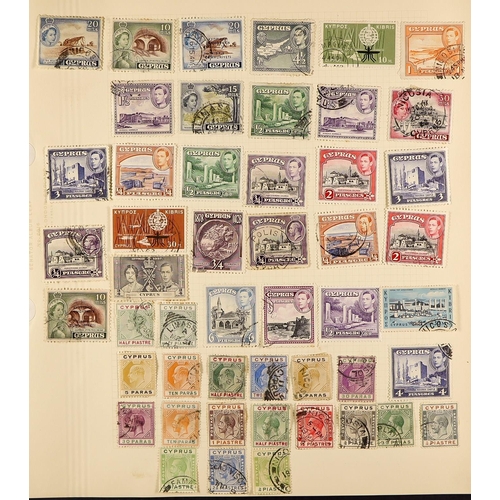 81 - COLLECTIONS & ACCUMULATIONS WORLD IN TWO CARTONS with reasonable Commonwealth in two albums,  GB FDC... 