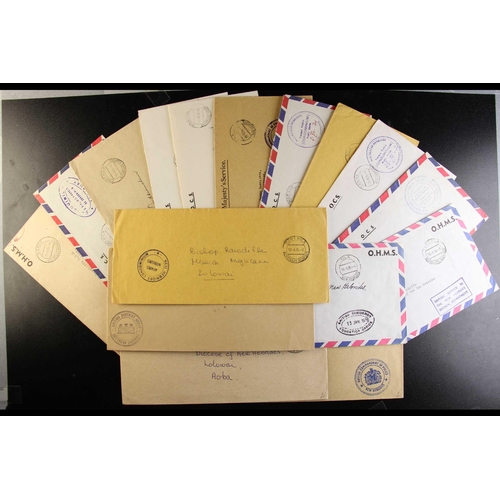 814 - NEW HEBRIDES OFFICIAL MAIL COVERS many 