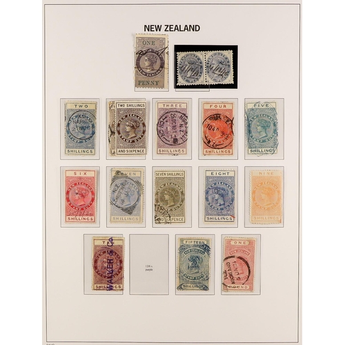 815 - NEW ZEALAND 1850's-1967 COLLECTION IN AN S.G. LUXE PRINTED ALBUM with slipcase, with strong ranges t... 