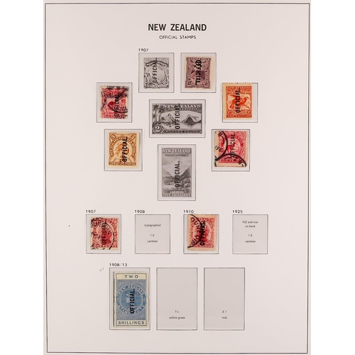 815 - NEW ZEALAND 1850's-1967 COLLECTION IN AN S.G. LUXE PRINTED ALBUM with slipcase, with strong ranges t... 