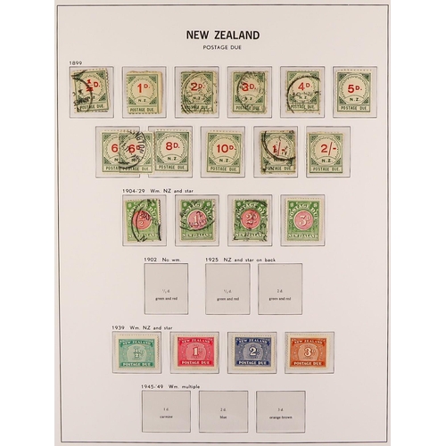 815 - NEW ZEALAND 1850's-1967 COLLECTION IN AN S.G. LUXE PRINTED ALBUM with slipcase, with strong ranges t... 