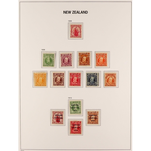 815 - NEW ZEALAND 1850's-1967 COLLECTION IN AN S.G. LUXE PRINTED ALBUM with slipcase, with strong ranges t... 