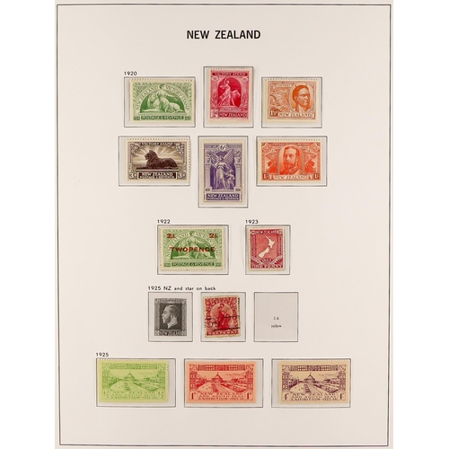 815 - NEW ZEALAND 1850's-1967 COLLECTION IN AN S.G. LUXE PRINTED ALBUM with slipcase, with strong ranges t... 