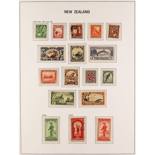 815 - NEW ZEALAND 1850's-1967 COLLECTION IN AN S.G. LUXE PRINTED ALBUM with slipcase, with strong ranges t... 