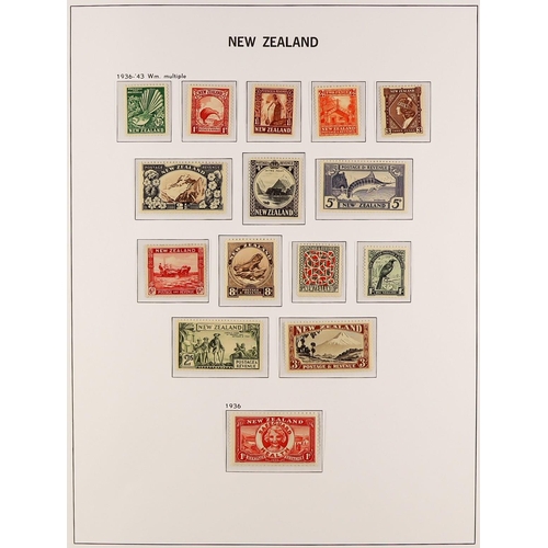 815 - NEW ZEALAND 1850's-1967 COLLECTION IN AN S.G. LUXE PRINTED ALBUM with slipcase, with strong ranges t... 