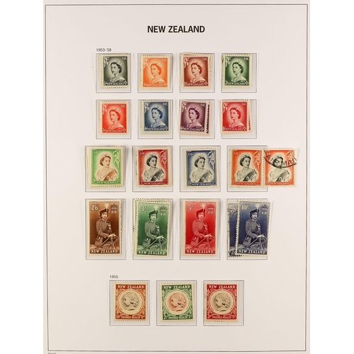 815 - NEW ZEALAND 1850's-1967 COLLECTION IN AN S.G. LUXE PRINTED ALBUM with slipcase, with strong ranges t... 