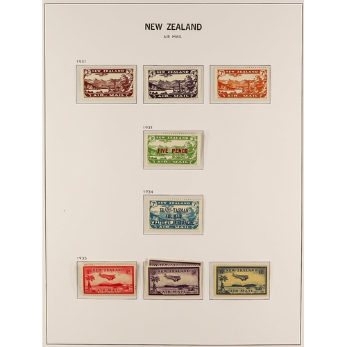 815 - NEW ZEALAND 1850's-1967 COLLECTION IN AN S.G. LUXE PRINTED ALBUM with slipcase, with strong ranges t... 