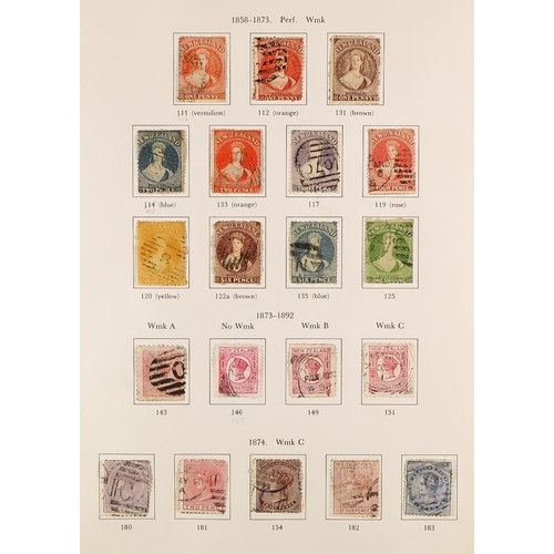 816 - NEW ZEALAND 1855-1990 COLLECTION IN THREE S.G. PRINTED ALBUMS an intact original collection with str... 