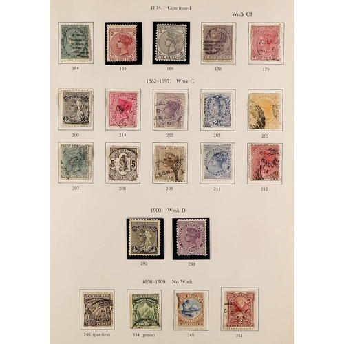 816 - NEW ZEALAND 1855-1990 COLLECTION IN THREE S.G. PRINTED ALBUMS an intact original collection with str... 