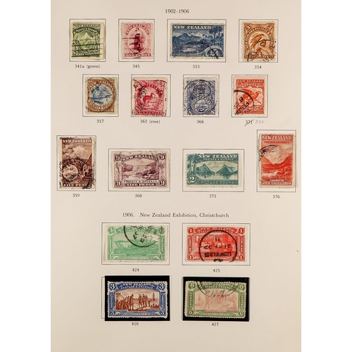 816 - NEW ZEALAND 1855-1990 COLLECTION IN THREE S.G. PRINTED ALBUMS an intact original collection with str... 