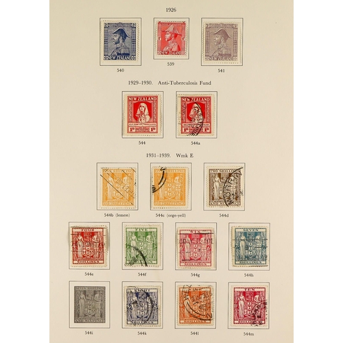 816 - NEW ZEALAND 1855-1990 COLLECTION IN THREE S.G. PRINTED ALBUMS an intact original collection with str... 