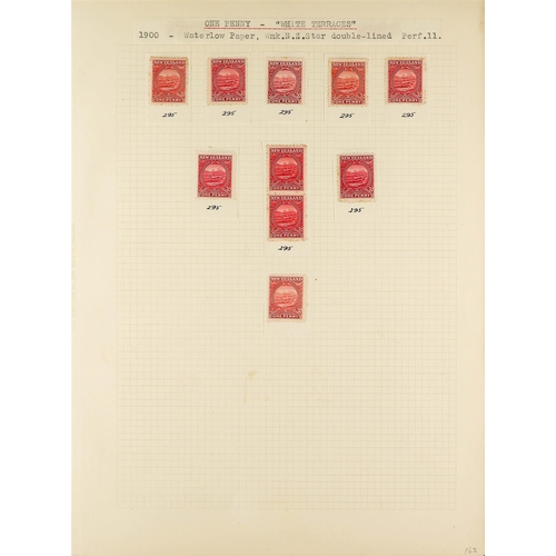 819 - NEW ZEALAND 1898-1907 PICTORIAL ISSUES a mint collection of 1d, 2d & 3d Pictorial values with many s... 