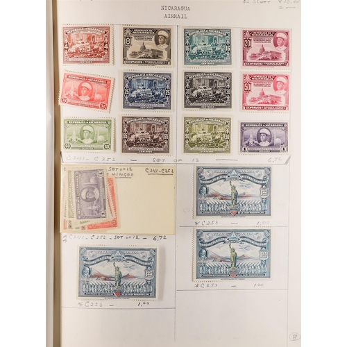 844 - NICARAGUA 1869-1968 mint and used collection on old approval pages, incl. a good range of 19th centu... 