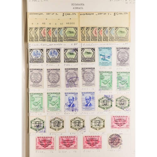 844 - NICARAGUA 1869-1968 mint and used collection on old approval pages, incl. a good range of 19th centu... 