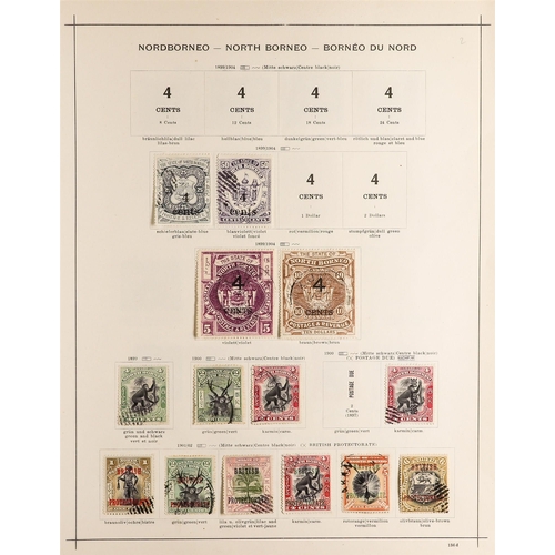 853 - NORTH BORNEO 1886-1950 USED COLLECTION incl. 1886-87 1c & $1, 1888-92 set, 1894 set incl 8c & 18c wi... 