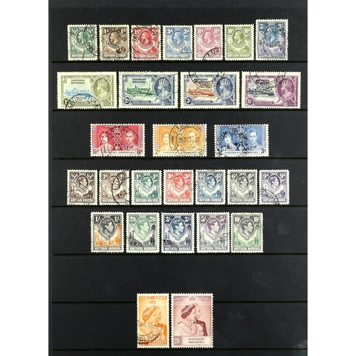 859 - NORTHERN RHODESIA 1925-48 USED COLLECTION incl. 1925 range to 3s, 1935 Jubilee set, 1938-52 range to... 