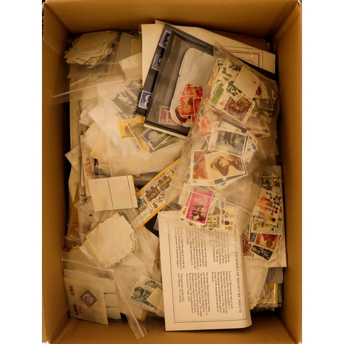 86 - COLLECTIONS & ACCUMULATIONS WORLD MESSY ACCUMULATION three boxes with album pages, packets, country ... 