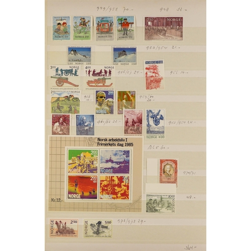 868 - NORWAY 1962-87 NEVER HINGED MINT COLLECTION incl. various definitive issues, commemorative sets, min... 