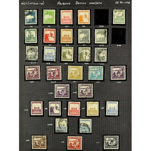 881 - PALESTINE 1918-1945 IMPRESSIVE COLLECTION in hingeless mounts in an album, mint & used, includes som... 