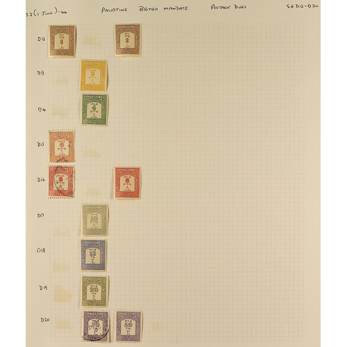 882 - PALESTINE 1918-1945 INTERESTING COLLECTION/ACCUMULATION in an album, mint & used, includes 1918 sets... 
