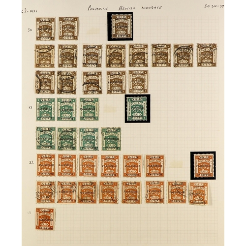 882 - PALESTINE 1918-1945 INTERESTING COLLECTION/ACCUMULATION in an album, mint & used, includes 1918 sets... 