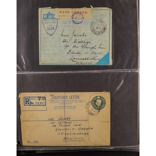 89 - COLLECTIONS & ACCUMULATIONS WORLD COVERS two boxes of commercial covers, picture postcards, aerogram... 