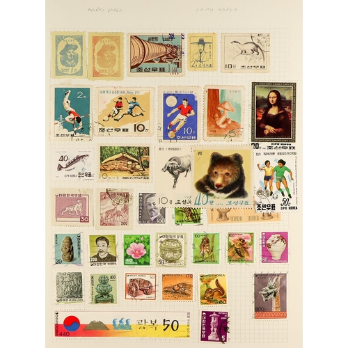 91 - COLLECTIONS & ACCUMULATIONS WORLD SORTED BOX in 11 albums. Mint and used with a good range of countr... 