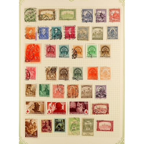 91 - COLLECTIONS & ACCUMULATIONS WORLD SORTED BOX in 11 albums. Mint and used with a good range of countr... 