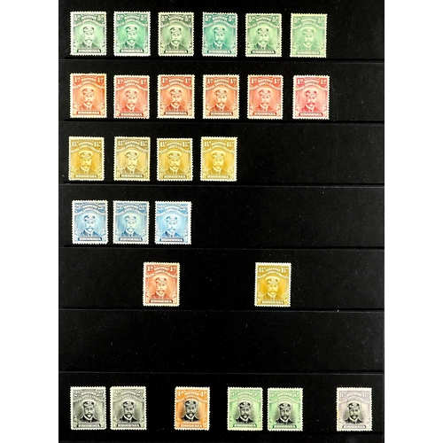 912 - RHODESIA 1913-24 MINT ADMIRALS COLLECTION with 1913-19 from single working plate shade ranges to 2½d... 