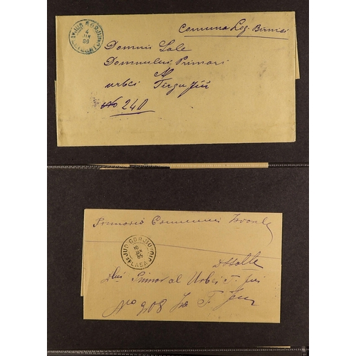 919 - ROMANIA 1880's-1940's COVERS & CARDS incl. WWII censored mail, multiple frankings incl. with Charity... 