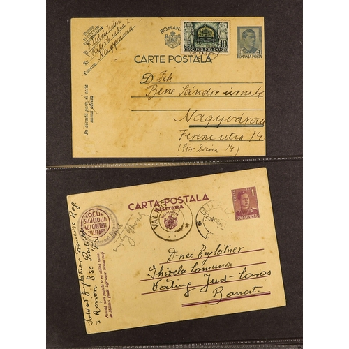 919 - ROMANIA 1880's-1940's COVERS & CARDS incl. WWII censored mail, multiple frankings incl. with Charity... 