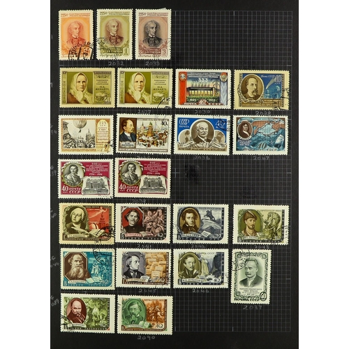 939 - RUSSIA INTERESTING ACCUMULATION 19th Century to early 1980's some mint but mostly used stamps with l... 