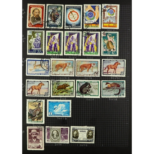 939 - RUSSIA INTERESTING ACCUMULATION 19th Century to early 1980's some mint but mostly used stamps with l... 