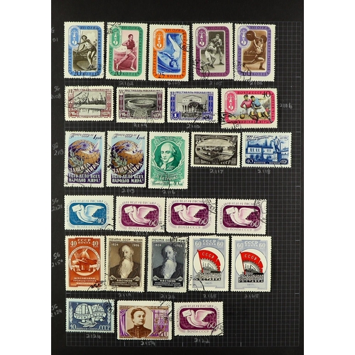 939 - RUSSIA INTERESTING ACCUMULATION 19th Century to early 1980's some mint but mostly used stamps with l... 