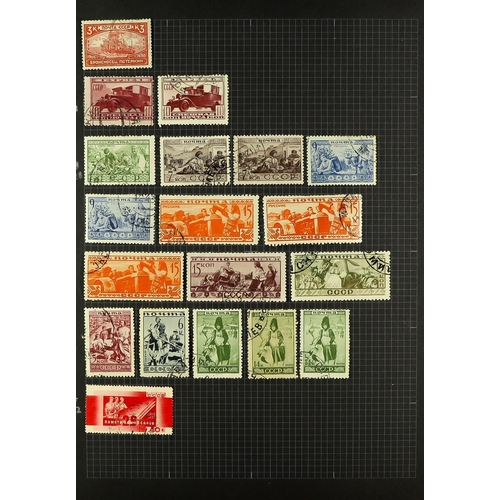 939 - RUSSIA INTERESTING ACCUMULATION 19th Century to early 1980's some mint but mostly used stamps with l... 