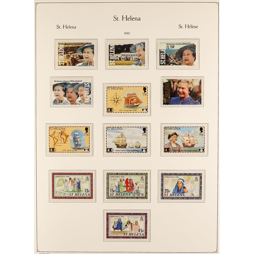 948 - ST HELENA 1953-92 NEVER HINGED MINT COLLECTION IN A KA-BE HINGELESS ALBUM basically complete SG 152/... 