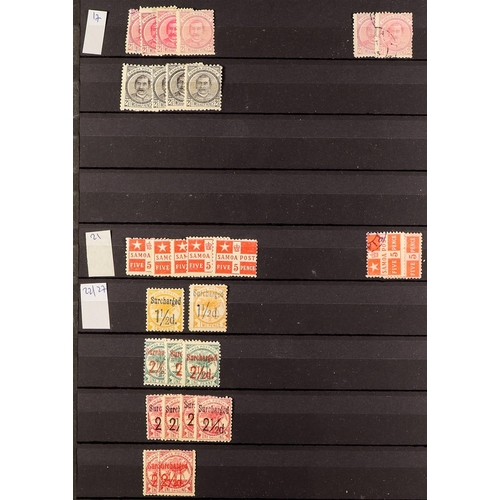 960 - SAMOA 1877-1962 MINT & USED RANGES incl. 1877-80 Express types (125+ stamps incl. 5s with double ver... 