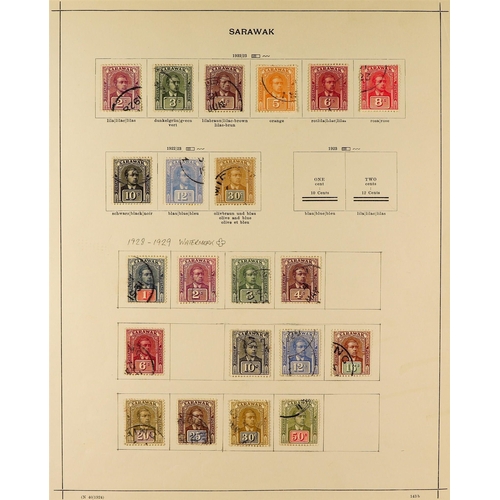 963 - SARAWAK 1871-1934 USED COLLECTION. incl. 1875 set (ex 8c), 1888-97 set ($1 toning), 1889-92 surcharg... 