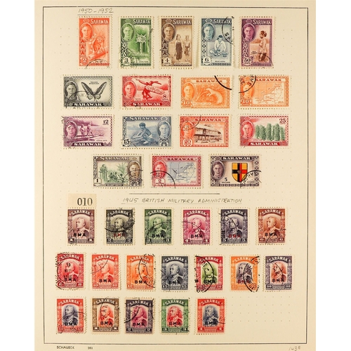 964 - SARAWAK 1945-50 USED COLLECTION incl. 1945 