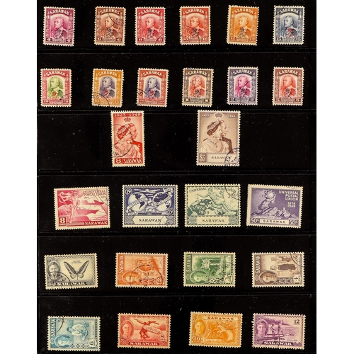 966 - SARAWAK 1946-65 COMPLETE USED from 1946 Centenary set right through to the end of 1965, SG 146/218, ... 