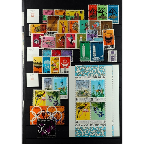 991 - SINGAPORE 1948-2014 COLLECTION of mostly used stamps with some additional mint/nhm examples, incl. 1... 