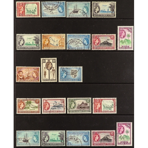 996 - SOLOMON IS. 1937-65 FINE USED COLLECTION incl. 1939-51 Pictorials set, 1949 Wedding set, 1956-63 & 1... 