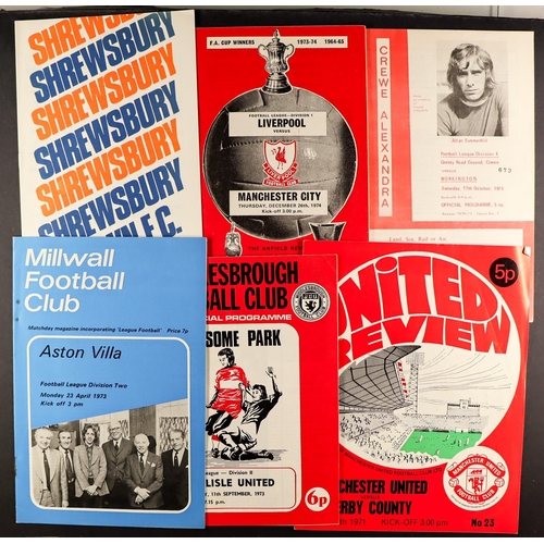 19 - 1970s FOOTBALL PROGRAMMES. Approximately 1,900 with a wide range of clubs. Very few with team change... 