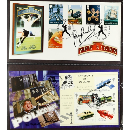 26 - AUTOGRAPHED FIRST DAY COVER COLLECTION. Mainly from the 2000s. Signatures include Vera Lynn, Helen M... 