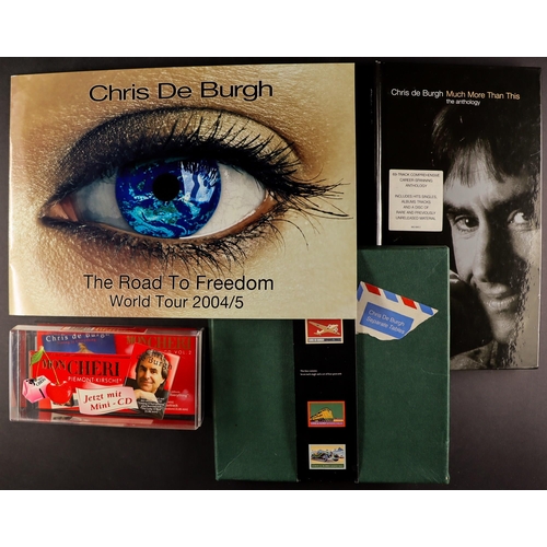 30 - CHRIS DE BURGH COLLECTABLES. Includes approximately 95 CDs (with some promotional), 3 DVDs, a casset... 