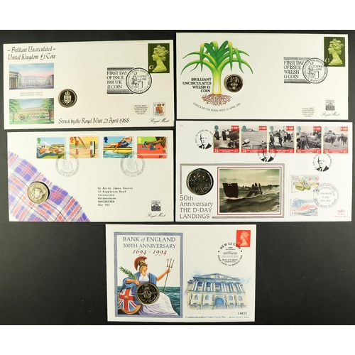 36 - COLLECTOR'S BALANCE OF COIN COVERS, FDCs, and oddments. Includes 1992 British Presidency 50p coin co... 