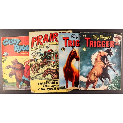 41 - COWBOY RELATED COMICS and ephemera. Includes 'The Lone Rider' #1, 'Casey Ruggles' Vol 1, #3 and 5, '... 